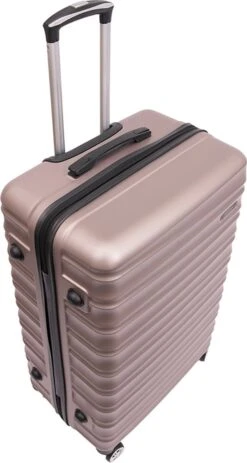 Tobeyz - Kofferset - 3-delig Lichtbruin Handbagage - Verrijdbaar Op 4 Wielen - Stevig ABS - Lichtgewicht, Trolley -Voyago Winkel 640x1200 6