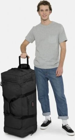 Eastpak LEATHERFACE L + Reistas, 104 Liter - Black -Voyago Winkel 646x1200 10