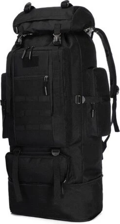 IBright XXL Tactical Backpack 100 Liter - Tactische Rugzak -Militaire Rugzak - Waterdicht - Zwart -Voyago Winkel 646x1200 12