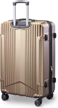 Tesla - Kofferset - 3-delig - 4 Wielen - Cijferslot - Goud -Voyago Winkel 647x1200 13