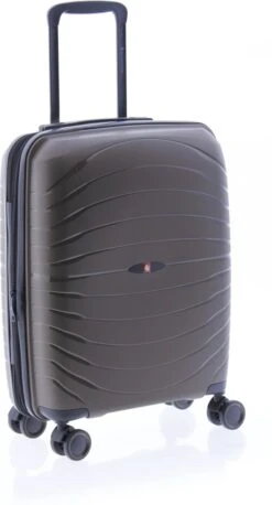 Gladiator Kick-Off Handbagage Koffer Expandable - 55 Cm - 36/40 Liter - Eco Friendly Recyclebaar PP - Khaki Groen -Voyago Winkel 647x1200 4