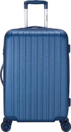 Decent Tranporto-One Medium Koffer - 66 Cm - TSA Slot - Dark Blue -Voyago Winkel 649x1200 4