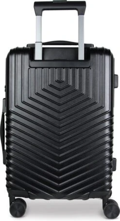 Merkloos Reiskoffer - 20 Inch - USB Aansluiting - Zwart - Handbagage -Voyago Winkel 654x1200 3