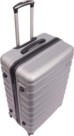 Tobeyz - Kofferset - 3-delig Grijs Handbagage - Verrijdbaar Op 4 Wielen - Stevig ABS - Lichtgewicht, Hardshell -Voyago Winkel 655x1200 10