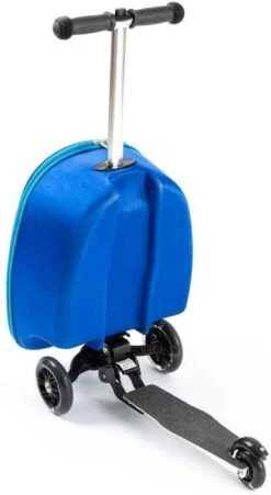 Jongens Koffer Hand Bagage Koffer En Step In 1 - Blauw - 21 Liter - 40x20x25 Cm Incl. Nekkussen Vliegtuig -Voyago Winkel 657x1200 4