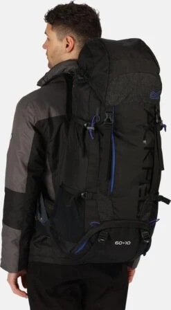 Regatta Backpack Blackfell 70 Liter Polyester Zwart -Voyago Winkel 661x1200 16