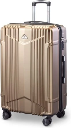 Tesla - Kofferset - 3-delig - 4 Wielen - Cijferslot - Goud -Voyago Winkel 664x1200 11