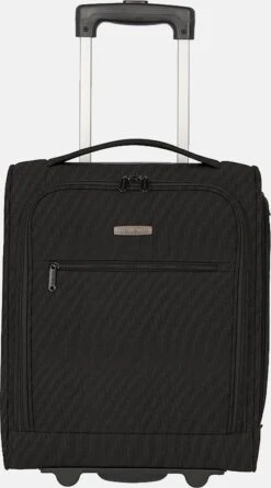 Travelite Handbagage Zachte Koffer / Trolley / Reiskoffer - Cabin - 43 Cm - Zwart -Voyago Winkel 666x1200 9
