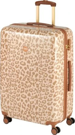 Princess Traveller Leopard - Reiskoffer - Crème/Taupe - L - 76cm -Voyago Winkel 669x1200 6
