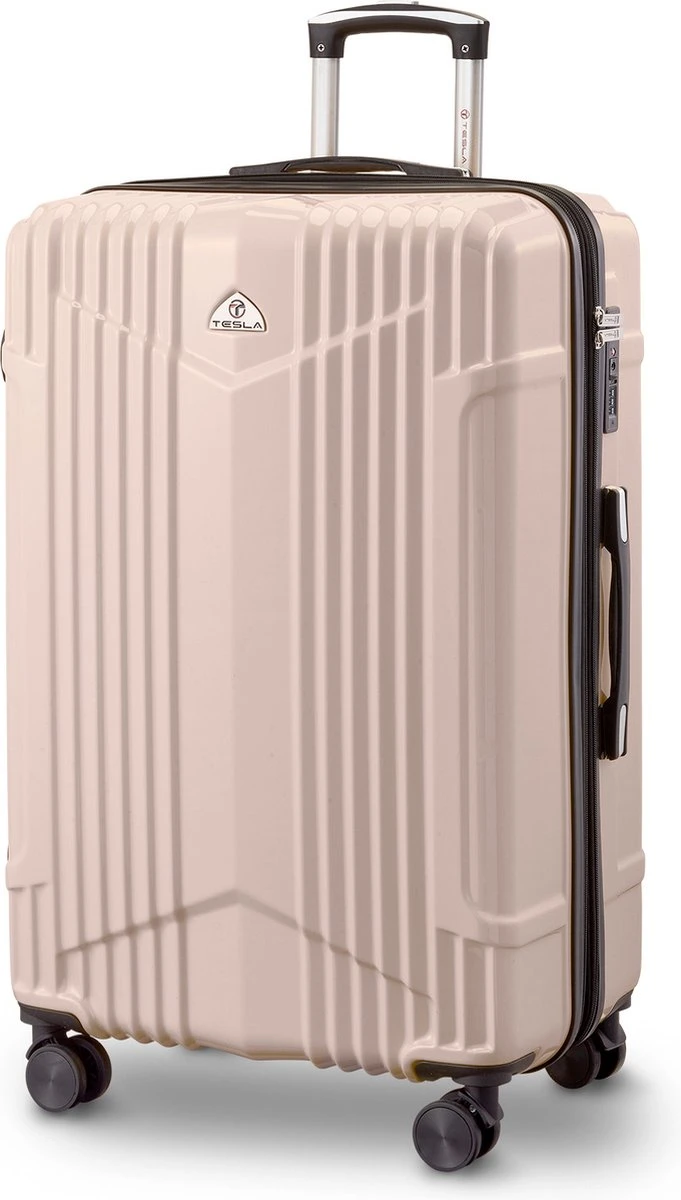 Tesla PC - Reiskoffer - 75 Cm - 4 Wielen - Roze 3 Tesla PC - Reiskoffer - 75 Cm - 4 Wielen - Roze