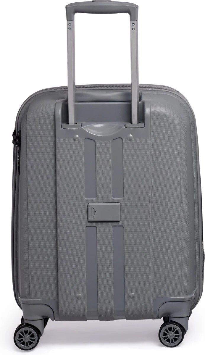 ©TROLLEYZ - Venice No.10 - Trolley - 55cm Met TSA Slot - Dubbele Wielen - 360° Spinners - 100% Polypropyleen - Handbagage Koffer In Silver Stone 5 ©TROLLEYZ - Venice No.10 - Trolley - 55cm Met TSA Slot - Dubbele Wielen - 360° Spinners - 100% Polypropyleen - Handbagage Koffer In Silver Stone - Afbeelding 3