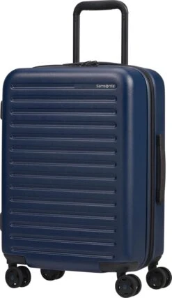 Samsonite Reiskoffer - Stackd Spinner 55/20 Exp (Handbagage) Navy -Voyago Winkel 694x1200 11
