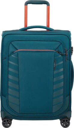 Samsonite Reiskoffer Met Laptopvak - Respark Spinner 55/20 Strict (Handbagage) Grey Print -Voyago Winkel 698x1200 3