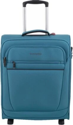 Travelite Cabin 2 Wheel Trolley Turquoise -Voyago Winkel 699x1200 5