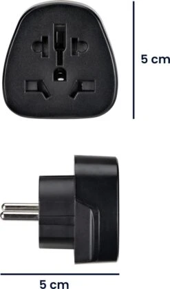 Kwcommerce Reisstekker UK Naar EU – Geschikt Voor Stopcontacten Type C, E En F - Set Van 2 Stuks - Reisadapters - Zwart 26 Kwcommerce Reisstekker UK Naar EU – Geschikt Voor Stopcontacten Type C, E En F - Set Van 2 Stuks - Reisadapters - Zwart -Voyago Winkel 706x1200 12