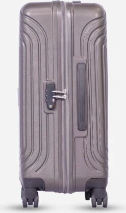 ©TROLLEYZ - Florence No.7 - Reiskoffer 69cm Met TSA Slot - Dubbele Wielen - 360° Spinners - 100% ABS - Reiskoffer In Cloudy Grey -Voyago Winkel 711x1200 4