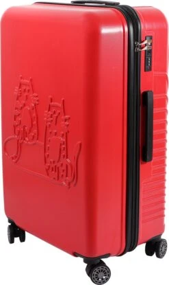 Biggdesign Cats Koffer Bagage - Ruimbagage Koffer - Rood - Medium -Voyago Winkel 714x1200