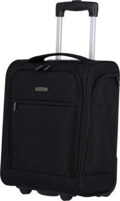 Travelite Handbagage Zachte Koffer / Trolley / Reiskoffer - Cabin - 43 Cm - Zwart -Voyago Winkel 716x1200 4