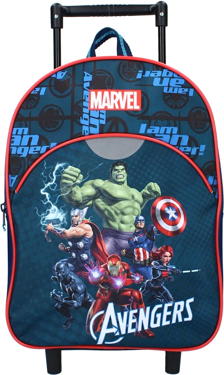 Avengers Thema Trolley/reistas Rugzak Koffertje 33 Cm Voor Kinderen - Weekendtasje Voor Kinderen 3 Avengers Thema Trolley/reistas Rugzak Koffertje 33 Cm Voor Kinderen - Weekendtasje Voor Kinderen