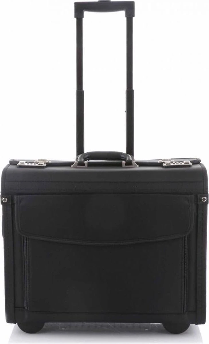 Dermata Pilotenkoffer Nylon 1340NY Zwart 3 Dermata Pilotenkoffer Nylon 1340NY Zwart