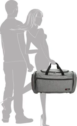 Enrico Benetti Montevideo 35315 Reistas/sporttas M - Licht Grijs -Voyago Winkel 735x1200 4