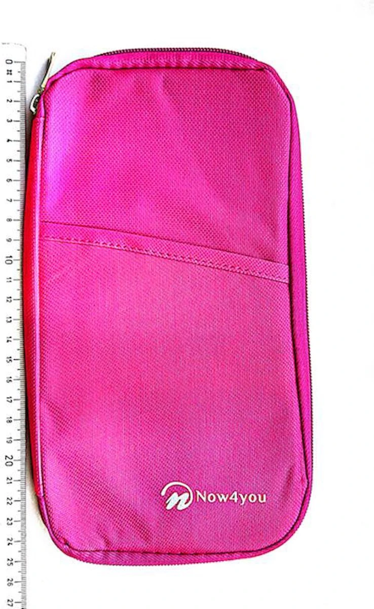 Travel Organizer - Reis Portemonnee – Paspoorthoesje- Roze 5 Travel Organizer - Reis Portemonnee – Paspoorthoesje- Roze - Afbeelding 3