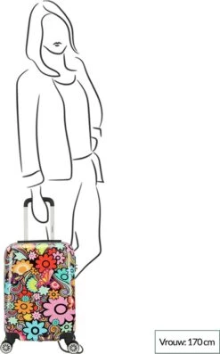 Decent Forenza Handbagage Koffer - 55 Cm - Flowers -Voyago Winkel 746x1200 2