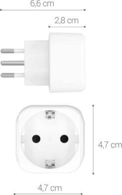 Kwmobile 2x Reisstekker Type J - Ideaal Voor Reizen In Zwitserland, Jordanië, Liechtenstein, Madagaskar En Malediven - Vakantiestekker In Wit -Voyago Winkel 751x1200 10