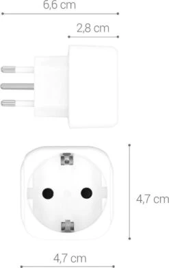 Kwmobile 2x Reisstekker Type L - Ideaal Voor Reizen In Italië, Syrië En Chili - Vakantiestekker In Wit -Voyago Winkel 758x1200 12