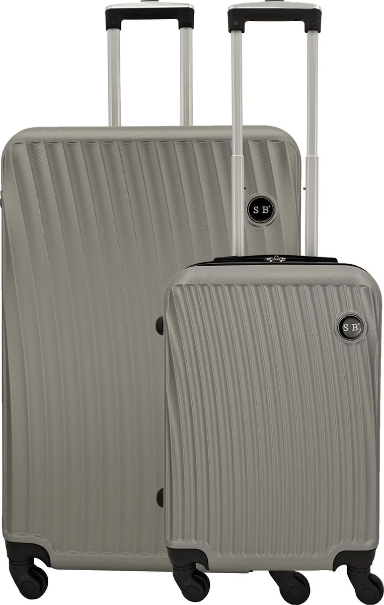 SB Travelbags Kofferset - 2 Delige -Grijs - 75cm/55cm 3 SB Travelbags Kofferset - 2 Delige -Grijs - 75cm/55cm