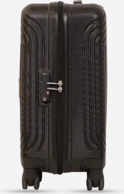 ©TROLLEYZ - Florence No.7 - Trolley - 55cm Met TSA Slot - Dubbele Wielen - 360° Spinners - 100% ABS - Handbagage Koffer In Night Black -Voyago Winkel 767x1200 3