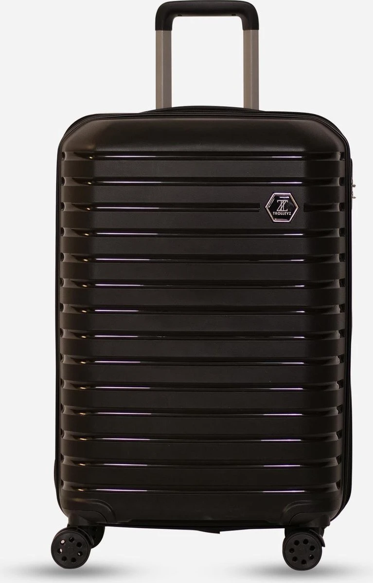 ©TROLLEYZ - Berlin No.11 - Reiskoffer 69cm Met Cijferslot - Dubbele Wielen - 360° Spinners - 100% Polypropyleen- Reiskoffer In Night Black 10 ©TROLLEYZ - Berlin No.11 - Reiskoffer 69cm Met Cijferslot - Dubbele Wielen - 360° Spinners - 100% Polypropyleen- Reiskoffer In Night Black - Afbeelding 8