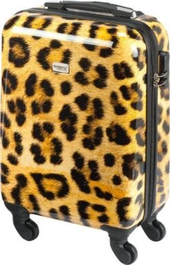 Princess Traveller Animal Print - Handbagagekoffer - Leopard - Small - 55cm -Voyago Winkel 770x1200 3