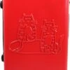 Biggdesign Cats Koffer Bagage - Ruimbagage Koffer - Rood - Medium