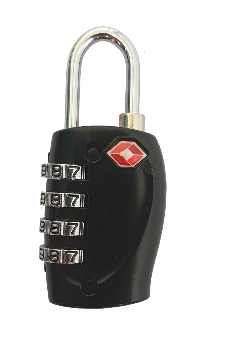 TSA Kofferslot 4 Cijfers - Reisslot - Reis Cijferslot - Cijferhangslot - Hangslot - Bagageslotjes - Slot Voor Bagage : Zwart - 1 Stuk 3 TSA Kofferslot 4 Cijfers - Reisslot - Reis Cijferslot - Cijferhangslot - Hangslot - Bagageslotjes - Slot Voor Bagage : Zwart - 1 Stuk