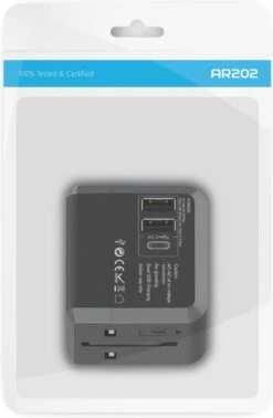 Universele Wereldstekker International Travel Adapter - Met 3 USB-C En USB Poorten - Verloop Stekker - Internationale Reis Adapter Universeel -Voyago Winkel 784x1200 6