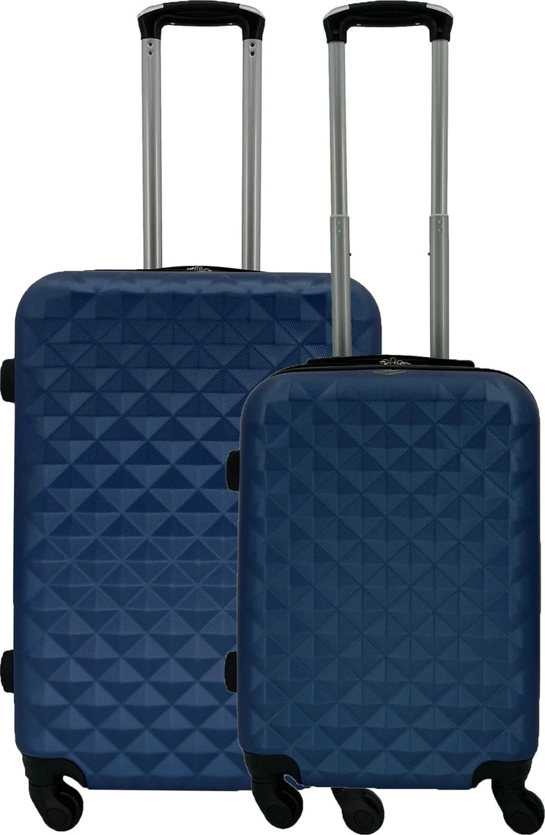 SB Travelbags Kofferset - 2 Delige 'Expandable' Koffer - Blauw - 65cm/55cm 3 SB Travelbags Kofferset - 2 Delige 'Expandable' Koffer - Blauw - 65cm/55cm