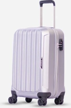 ©TROLLEYZ - Bali No.22 - Reiskoffer 78cm Met TSA Slot - Dubbele Wielen - 360° Spinners - 100% ABS - Reiskoffer In Metallic Grey -Voyago Winkel 793x1200