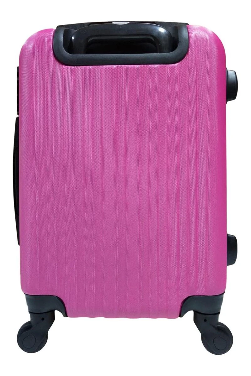 SB Travelbags 'Expandable' Handbagage Koffer 53cm 4 Wielen Trolley - Roze 5 SB Travelbags 'Expandable' Handbagage Koffer 53cm 4 Wielen Trolley - Roze - Afbeelding 3