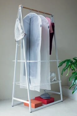 Brabantia Kledinghoezen / Kledingtassen XL - 60 X 150 Cm - 2 Stuks - White / Grey -Voyago Winkel 800x1200 231