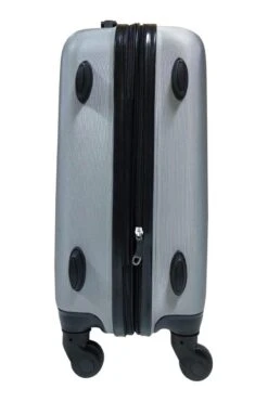 SB Travelbags 'Expandable' Handbagage Koffer 53cm 4 Wielen Trolley - Zilver -Voyago Winkel 800x1200 51