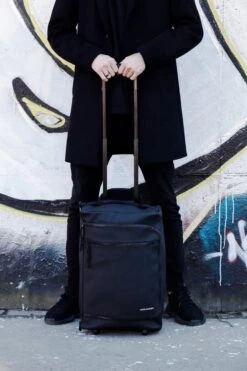 Norlander Lyon Trolleytas - Dull PU - 21 Liter - Zwart -Voyago Winkel 800x1200 80