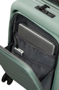 American Tourister Reiskoffer Met Laptopvak - Novastream Spinner 55/20 Tsa (Handbagage) Nomad Green -Voyago Winkel 800x1200 83