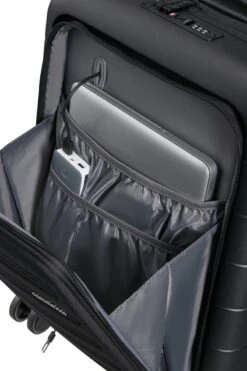 American Tourister Reiskoffer Met Laptopvak - Novastream Spin. 55/20 Tsa Exp Smart (Handbagage) Dark Slate -Voyago Winkel 800x1200 90
