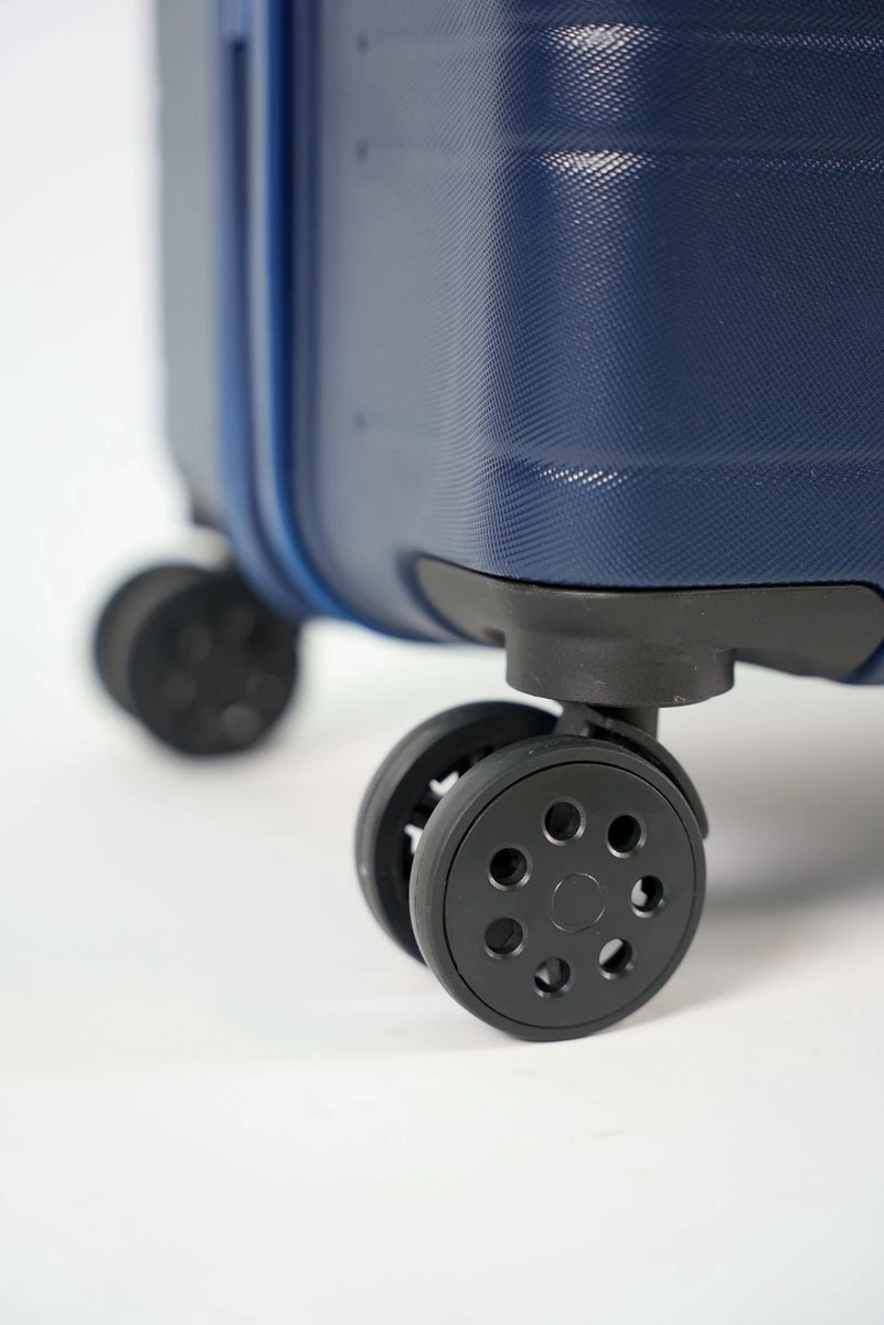 ©TROLLEYZ - Amsterdam No.9 - Trolley - 55cm Met TSA Slot - Dubbele Wielen - 360° Spinners - 100% ABS - Handbagage Koffer In Ocean Blue 7 ©TROLLEYZ - Amsterdam No.9 - Trolley - 55cm Met TSA Slot - Dubbele Wielen - 360° Spinners - 100% ABS - Handbagage Koffer In Ocean Blue - Afbeelding 5