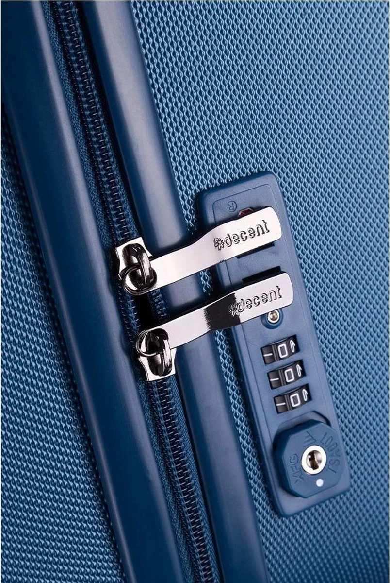 Decent Tranporto-One Handbagage Koffer - 55 Cm - TSA Slot - Dark Blue 9 Decent Tranporto-One Handbagage Koffer - 55 Cm - TSA Slot - Dark Blue - Afbeelding 7