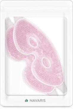 Navaris Gel Oogmaskers - Set Van 2 Herbruikbare Maskers Voor Koud Of Warm Gebruik - 2x Hot & Cold Oogmasker - Verkoelend Of Verwarmend - Roze -Voyago Winkel 805x1200 9