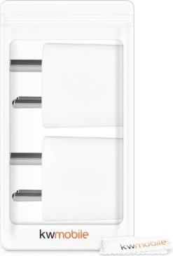 Kwmobile Set Van 2 Reisstekkers - Type D Wereldstekker - Voor Het Opladen Van Je Telefoon En Reisaccessoires - In Bijv. India, Nepal En Sri Lanka - Wit -Voyago Winkel 809x1200 12
