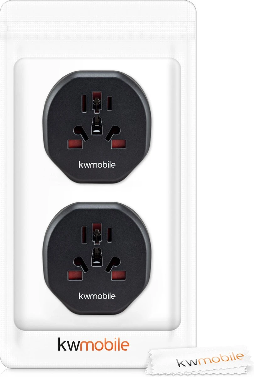 Kwcommerce Reisstekker UK Naar EU – Geschikt Voor Stopcontacten Type C, E En F - Set Van 2 Stuks - Reisadapters - Zwart 14 Kwcommerce Reisstekker UK Naar EU – Geschikt Voor Stopcontacten Type C, E En F - Set Van 2 Stuks - Reisadapters - Zwart - Afbeelding 12