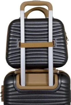 Monopol - Brisbane - Handbagage + BEATYCASE! - 100% Polycarbonaat - Antraciet - Maat XS / 25 Liter + 18 Liter -Voyago Winkel 810x1200 4